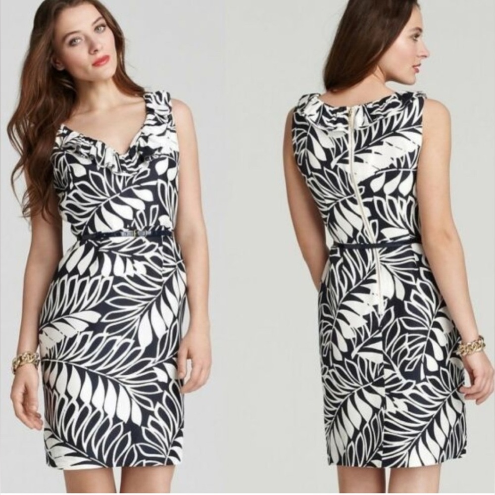Kate Spade- Black and White Sheath Mini Dress‎ Size 12